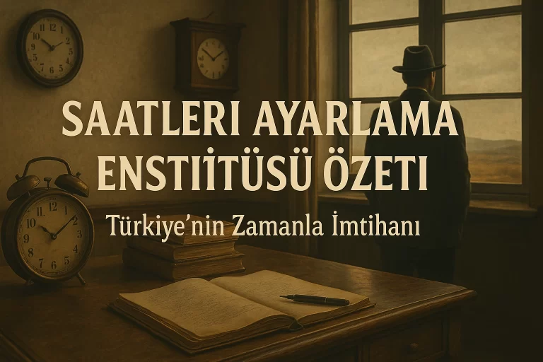 Saatleri Ayarlama Enstitüsü Özeti: Bu Kurum Ne Ayarlıyor?