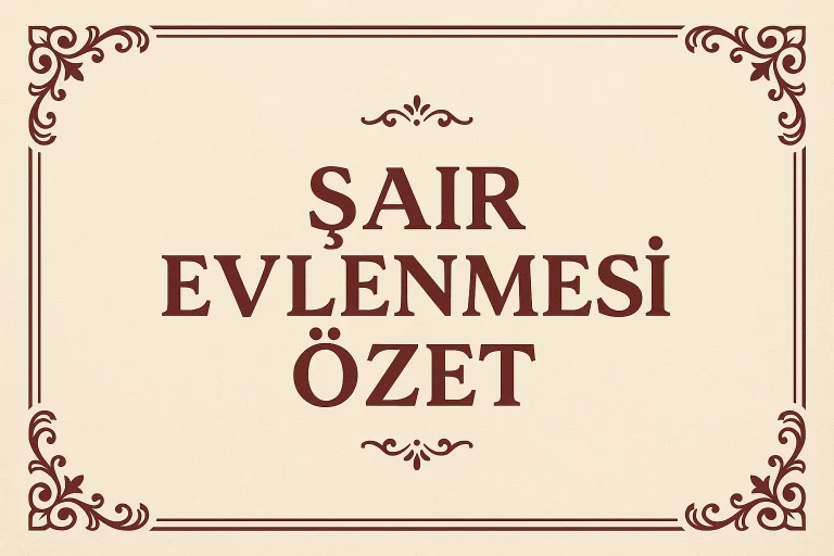 Şair Evlenmesi Özet – Görücü Usulüne Mizahi Bir Ayna